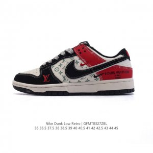200 【真标】耐克 Nike Dunk Low Retro 运动鞋复古板鞋 路易威登联名，作为 80 年代经典篮球鞋款，起初专为硬木球场打造，后来成为席卷街头