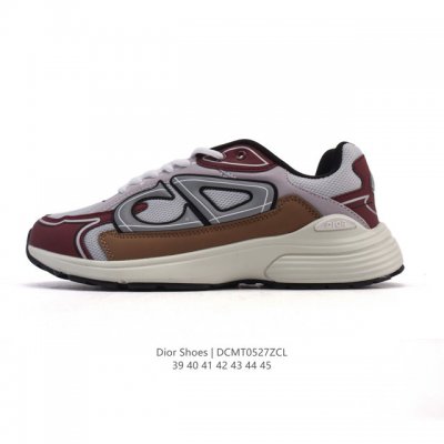 dior 迪奥 高奢品牌 彰显高级气质 Dior 运动鞋低帮系列复古休闲鞋时尚慢跑鞋厚底老爹鞋圆头系带 运动跑鞋 生活休闲鞋 男款 时髦单品 时尚百搭 复古老爹