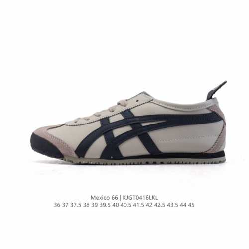 Asics 亚瑟士 男女鞋真标半码制 配足弓鞋垫 日产经典老牌-鬼塚虎 Onitsuka Tiger Mexico 66经典墨西哥系列复古经典百搭板鞋休闲运动鞋
