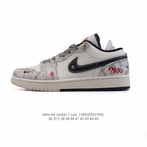 公司级 耐克 乔丹Air Jordan 1 Low Aj1 乔1 乔丹1代Aj1 2025年新款 新年鞋子 蛇年限定低帮复古文化休闲运动篮球鞋。该鞋款从 198