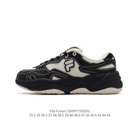 斐乐 男女款老爹鞋 FILA FUSION 厚底增高百搭运动板鞋 意大利百年经典运动品牌，网红单品 小红书推荐爆款 FILA斐乐新款小白鞋斐乐潮牌文化街头风运动 - 点击图像关闭