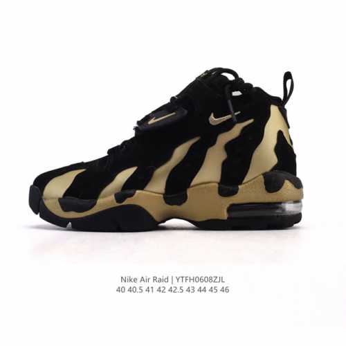 新品公司级 Nike耐克 Air Raid 男款 中帮耐磨训练运动实战篮球鞋 织物合成革 舒适百搭 气垫缓震减震防滑耐磨包裹性支撑轻便 中帮 复古篮球鞋 尺码：