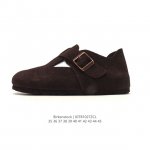公司级 Birkenstock Boston Vl 勃肯男女鞋 春夏新款 绒面金属针扣软木底包头运动板鞋 天鹅绒般的绒面革赋子休闲的经典外观，牛皮绒面革质地柔软