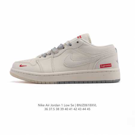 公司级 耐克 乔丹Air Jordan 1 Low Aj1 乔1 乔丹1代Aj1 低帮复古文化休闲运动篮球鞋。从1985 年面世的元年款汲取设计灵感，采用简洁大 - 点击图像关闭