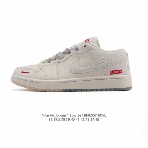 公司级 耐克 乔丹Air Jordan 1 Low Aj1 乔1 乔丹1代Aj1 低帮复古文化休闲运动篮球鞋。从1985 年面世的元年款汲取设计灵感，采用简洁大