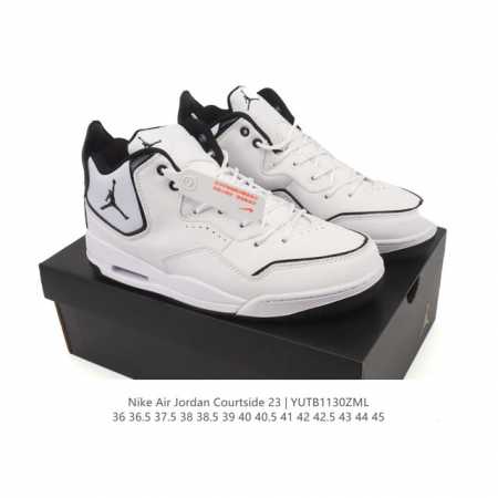 公司级 耐克 Nike Airjordancourtside23 乔丹23代 Aj23实战气垫缓震篮球鞋，Jordan 乔丹 男女鞋真标半码制，采用优质荔枝纹牛 - 点击图像关闭