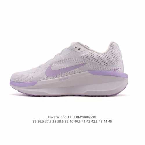 耐克 Nike 2025新款Zoom Winflo 11运动休闲轻便缓震气垫跑步鞋公路跑步鞋 飞线贾卡轻质透气休闲运动鞋。无论你是习惯每周畅跑的经验跑者，还是希