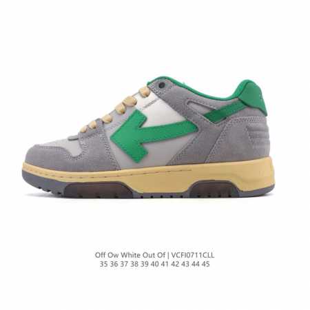 公司级 独家实拍Off-White Out Of Office 低帮系带时尚板鞋 厚底增高小白鞋 街头运动元素 双色设计 标志性Arrows图案标志性Zipti - 点击图像关闭
