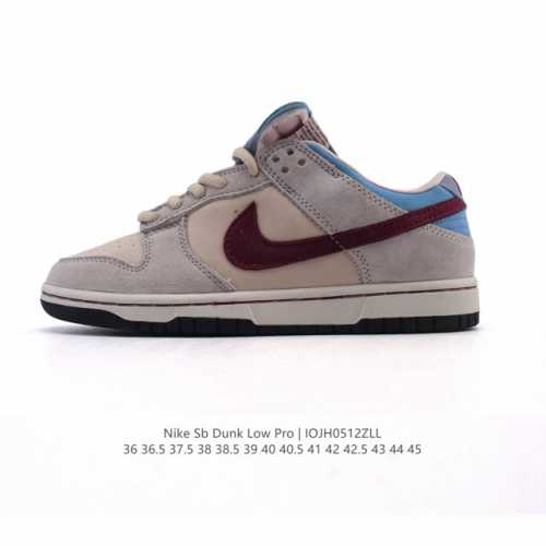 高品质版本 耐克 Nike Sb Dunk Low Pro 男女同款运动鞋复古板鞋。采用柔软皮革鞋面，经久耐穿，塑就如元年款 Dunk 般的复古质感。鞋头透气孔