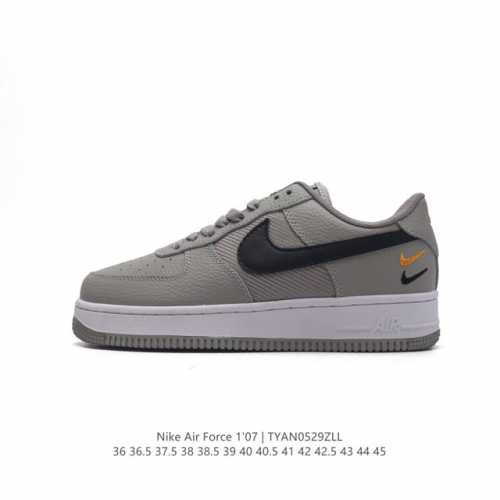 耐克 Nike Air Force 1 ’07 空军一号 Af 1 低帮 厚底增高百搭 休闲运动板鞋。柔软、弹性十足的缓震性能和出色的中底设计，横跨复古与现代的