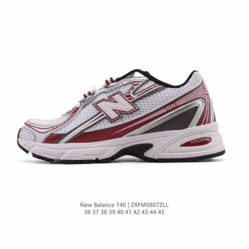 New Balance Mr740 Nb新百伦系列复古老爹风休闲运动慢跑鞋。采用轻质牛剖革拼接透气网眼衬垫织物鞋面材质 T-Beam大底提供足步弓支撑 保持步态
