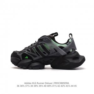 阿迪达斯adidas Xlg Runner Deluxe 跑步者豪华版系列低帮厚底增高老爹风复古缓震休闲运动慢跑鞋。男女鞋半码制#原楦原纸版开发版型#采用硬质牛