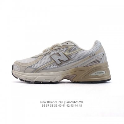 公司级 New Balance Mr740 Nb新百伦系列复古老爹风休闲运动慢跑鞋。采用轻质牛剖革拼接透气网眼衬垫织物鞋面材质 T-Beam大底提供足步弓支撑