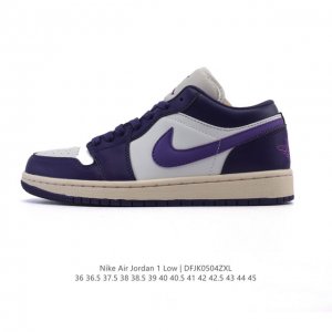 耐克 乔丹Air Jordan 1 Low Aj1 乔1 乔丹1代Aj1 低帮复古文化休闲运动篮球鞋，从1985 年面世的元年款汲取设计灵感，采用简洁大方的经典