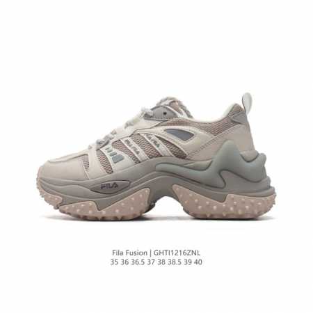 公司级 斐乐 女款老爹鞋 Fila Fusion 厚底增高百搭运动鞋 意大利百年经典运动品牌，网红单品 小红书推荐爆款 Fila斐乐新款小白鞋斐乐潮牌文化街头风 - 点击图像关闭