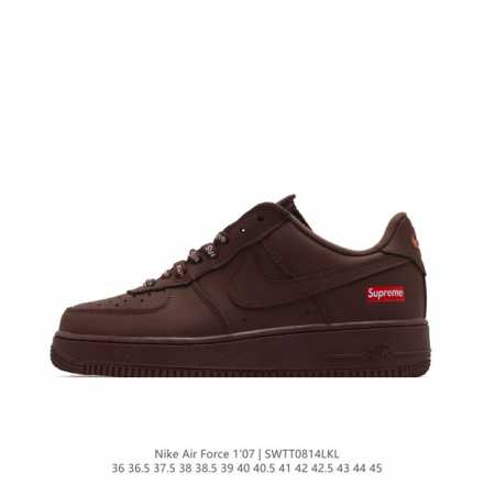 耐克 Nike Air Force 1 '07 Low 空军一号含气垫 低帮百搭厚底增高休闲运动板鞋。柔软、弹性十足的缓震性能和出色的中底设计，横跨复古与现代的 - 点击图像关闭