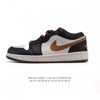 耐克 乔丹Air Jordan 1 Low Aj1 乔1 乔丹1代Aj1 低帮复古文化休闲运动篮球鞋 从1985 年面世的元年款汲取设计灵感 采用简洁大方的经典