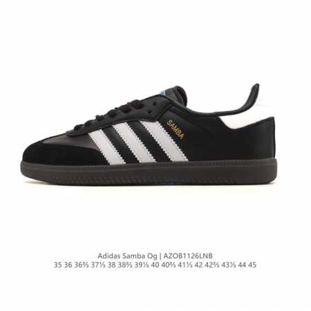 阿迪达斯 德训鞋 Adidas Originals Samba Og Shoes 经典运动鞋小白鞋 T头鞋 男女鞋 彰显休闲摩登风情的时尚经典鞋。它诞生于50年 - 点击图像关闭