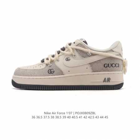 耐克 Nike Air Force 1 '07 Low 空军一号 小白鞋 含气垫 解构绑带 双鞋带 低帮百搭厚底增高休闲运动板鞋。柔软、弹性十足的缓震性能和出色 - 点击图像关闭