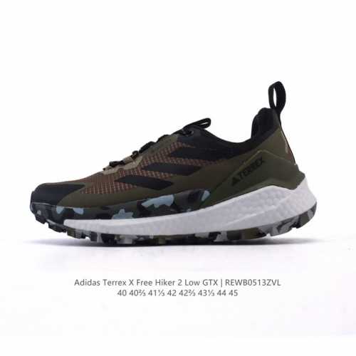 阿迪达斯 Adidas Terrex X Free Hiker 2.0 Gore-Tex Shoes 户外防水透湿透汽运动登山徒步鞋 含防水透气的Gore-Te