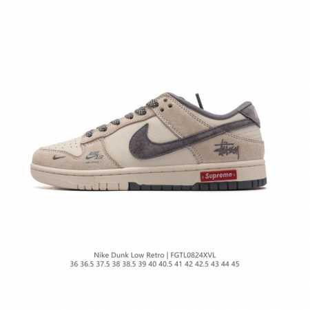公司级耐克 Nike Dunk Low Retro 运动鞋经典复古板鞋。作为 80 年代经典篮球鞋款，起初专为硬木球场打造，后来成为席卷街头的时尚标杆，现以经典 - 点击图像关闭