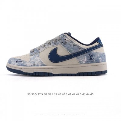 公司级 耐克 Nike Sb Dunk Low Pro 男女同款运动鞋复古板鞋 路易威登联名。采用柔软皮革鞋面，经久耐穿，塑就如元年款 Dunk 般的复古质感。
