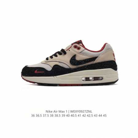 公司级 耐克 Nike Air Max 1 男女子气垫运动鞋 从法国建筑中汲取设计灵感，兼具运动风范和时尚格调，是此系列起初搭载 Air 的鞋款。疾速外观、经典 - 点击图像关闭