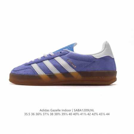 双十二福利阿迪达斯 Adidas Originals Gazelle Indoor复古三叶草防滑透明橡胶板鞋经典运动鞋。这款经典鞋,忠于原版设计,缀撞色三条纹和 - 点击图像关闭