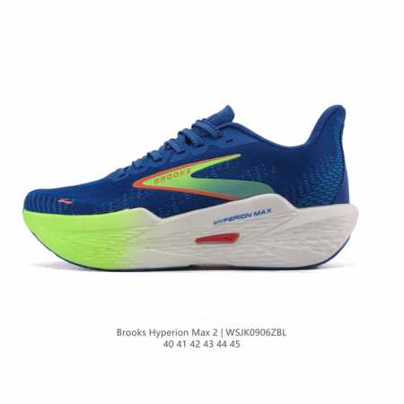 公司级 布鲁克斯Brooks马拉松竞速专业跑步鞋透气缓震男鞋 Hyperion Max 2 旋风 男 平衡 烈风2采用布鲁克斯全新升级后的中底技术，即注入充足氮 - 点击图像关闭