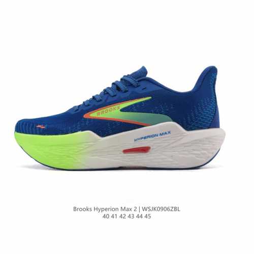 公司级 布鲁克斯Brooks马拉松竞速专业跑步鞋透气缓震男鞋 Hyperion Max 2 旋风 男 平衡 烈风2采用布鲁克斯全新升级后的中底技术，即注入充足氮