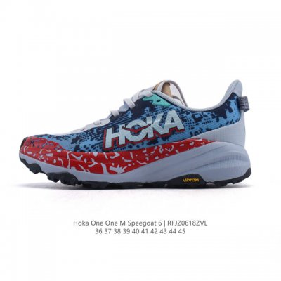 公司级 Hoka One One Speedgoat 6 飞速羚羊6 飞速羚羊系列的第六代越野跑鞋男女士运动鞋，鞋款采用动态鞋面与内部支撑系统，并搭载Hoka久