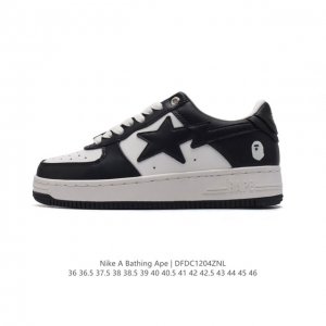 公司级 A Bathing Ape 安逸猿 男女同款运动鞋复古板鞋 升级原楦原纸版数据开发，采用超软皮革鞋面材质，内置全掌air Sole气垫定制联乘，日本里原