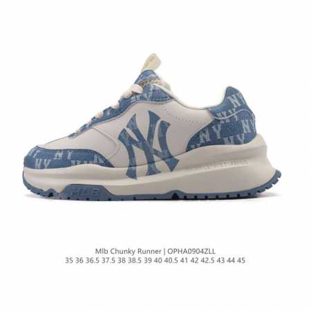 特价 全新2025年新款，Ny美国榄球洋基队New York Yankees X Mlb Chunky Runner Liner 莱纳系列低帮厚底老爹风透气舒适 - 点击图像关闭