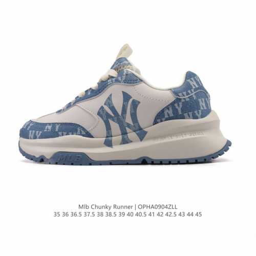 特价 全新2025年新款，Ny美国榄球洋基队New York Yankees X Mlb Chunky Runner Liner 莱纳系列低帮厚底老爹风透气舒适