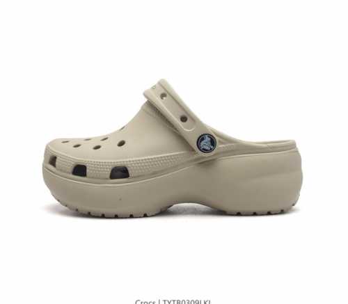 Crocs 沙滩洞洞鞋 女休闲厚底增高凉拖鞋 卡骆驰杨幂同款 厚底增高凸显大长腿沙滩鞋 选择尺码时 建议选大一码 脚感更舒适 这款没有鞋盒 类型 女鞋 尺码 3