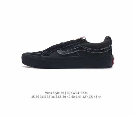 真标 带半码 Vans 万斯 Style 36 经典低帮帆布休闲运动硫化滑板板鞋。真的是吹爆的系列,那就是vansstyle36系列低帮经典复古文化休闲运动篮球 - 点击图像关闭