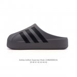 阿迪达斯 Adidas Originals Adifom Superstar 木屐鞋 鸭鸭鞋 潮男运动板鞋 包头 拖鞋 凉鞋。鞋子由 50% 的天然和可再生材料