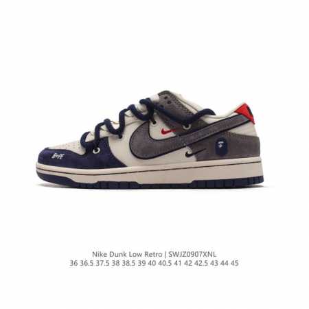 公司级耐克 Nike Dunk Low Retro 运动鞋复古板鞋 解构绑带 双鞋带 Dior迪奥联名。作为 80 年代经典篮球鞋款，起初专为硬木球场打造，后来 - 点击图像关闭
