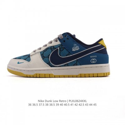 公司级 耐克 Nike Sb Dunk Low Pro 男女同款运动鞋复古板鞋。采用柔软皮革织物拼接鞋面，经久耐穿，塑就如元年款 Dunk 般的复古质感。鞋头透