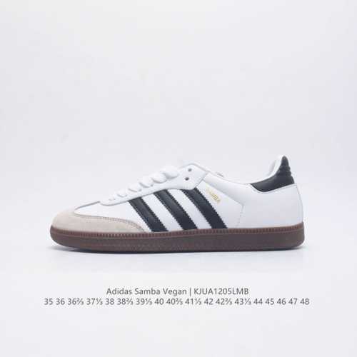 Adidas 阿迪达斯 男女运动鞋 三叶草sambavegan休闲鞋 德训鞋 复古板鞋经典运动鞋 采用环保设计的焕新adidas Samba经典鞋,力求伴你前行