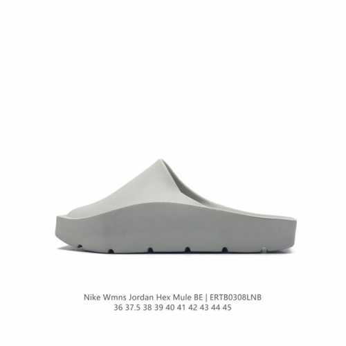 耐克 乔丹拖鞋 Nike Wmns Jordan Hex Slide Mule Sp Be Aj拖鞋 踩屎感 一体凉拖鞋一字拖厚底增高沙滩鞋。超适合夏天的清新造