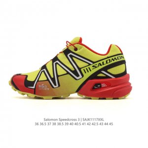 新品公司级 Salomon 萨洛蒙 Speedcross 3 减震 户外 织物 包裹性 支撑 防水 跑鞋 萨洛蒙 Salomon Speedcross 3是一款