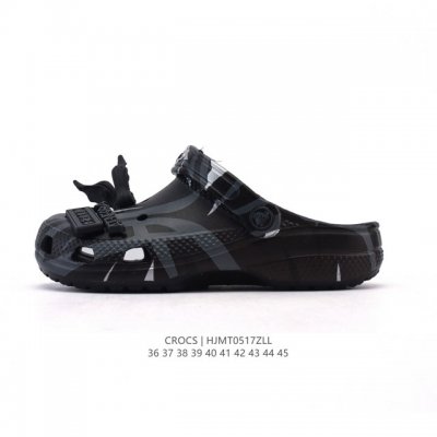 新品公司级 Crocs和Clot的联名款洞洞鞋沙滩鞋 休闲凉拖鞋 在设计和材质上都有独特之处 这款联名鞋以Crocs的经典洞洞鞋为基础 融入了Clot品牌的荆棘