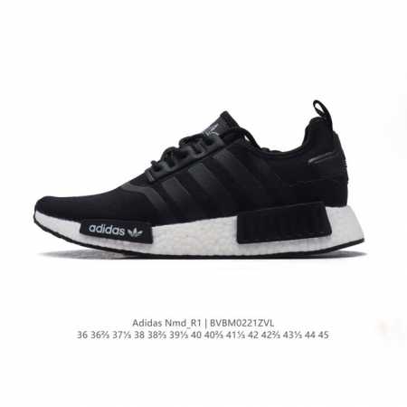 阿迪达斯Adidasnmd_R1 3M反光弹力针织面爆米花缓震男女士时尚舒适缓震运动鞋跑步鞋 。采用时髦廓形 以抢眼外形诠释经典细节 为鞋款注入活力搭配 Boo - 点击图像关闭