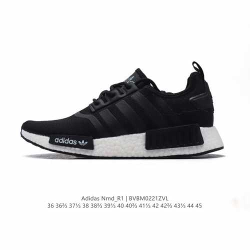 阿迪达斯Adidasnmd_R1 3M反光弹力针织面爆米花缓震男女士时尚舒适缓震运动鞋跑步鞋 。采用时髦廓形 以抢眼外形诠释经典细节 为鞋款注入活力搭配 Boo