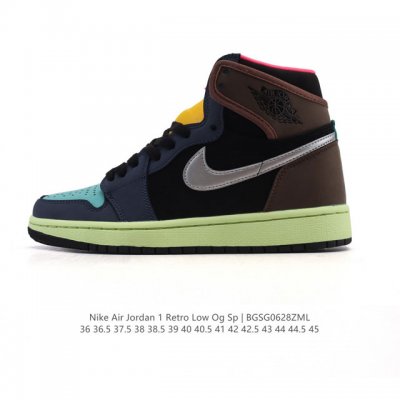 公司级 耐克 男女款运动板鞋 Nike Air Jordan 1 Retro High Og 乔丹一代Aj1 乔1 Aj1 篮球鞋复刻运动鞋。皮面高帮板鞋的设计