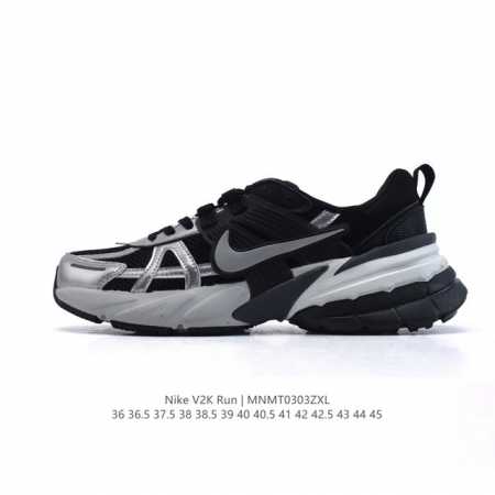 160 Nike/耐克 V2K Run 减震防滑 复古低帮运动跑步鞋 超火复古跑鞋，采用太空革组合呼吸网眼布鞋面材质，搭载正确4层组合底模，嵌入Tpu加固稳定模 - 点击图像关闭