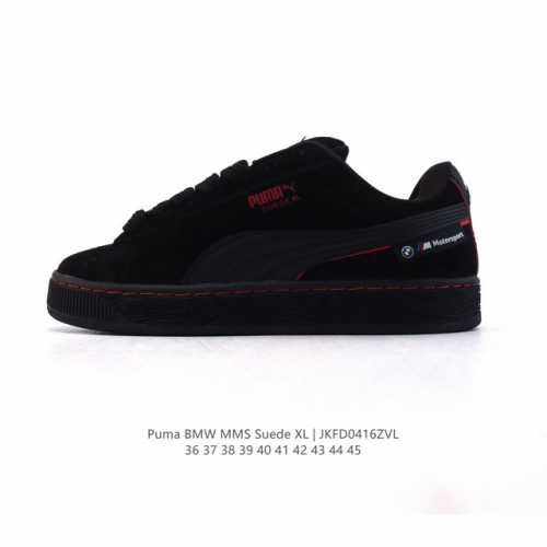 彪马 puma 休闲板鞋Bmw Mms Suede Xl系列 赛车 宝马 经典翻毛皮厚底防滑耐磨舒适透气运动鞋 新年穿有型 时尚 穿搭 球鞋 穿搭 时尚 潮流
