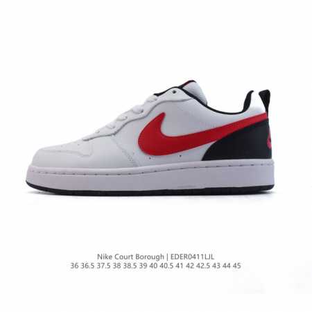 耐克 Nike Court Borough Low 2 Gs 小空军 低帮百搭透气休闲运动板鞋男女鞋。经典耐用的设计，兼顾舒适脚感和出众风范，演绎匠心之作。结构 - 点击图像关闭