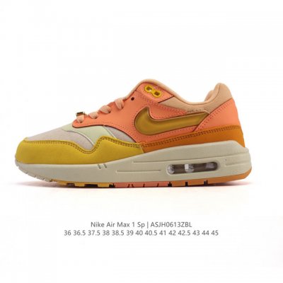 公司级 头层皮 耐克 Nike Air Max 1 男女子运动鞋 从法国建筑中汲取设计灵感，兼具运动风范和时尚格调，是此系列起初搭载 Air 的鞋款。疾速外观、